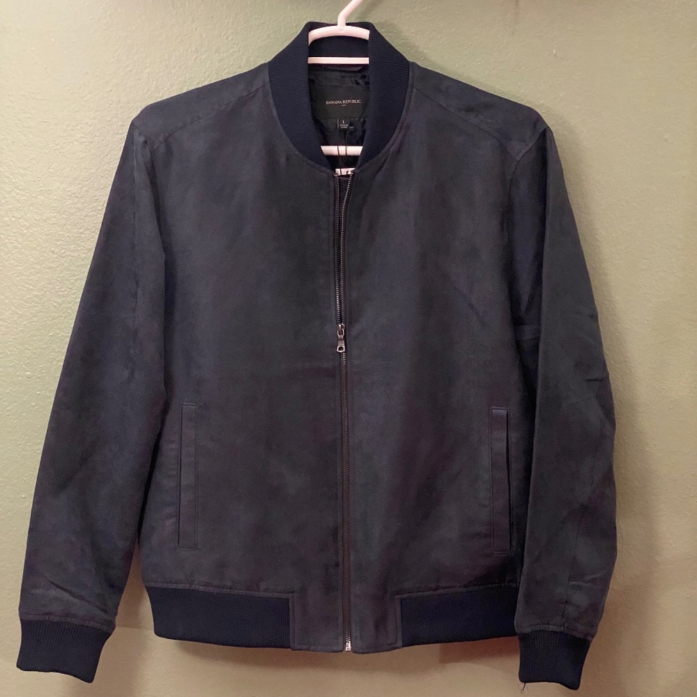 Banana Republic Vegan Suede Bomber